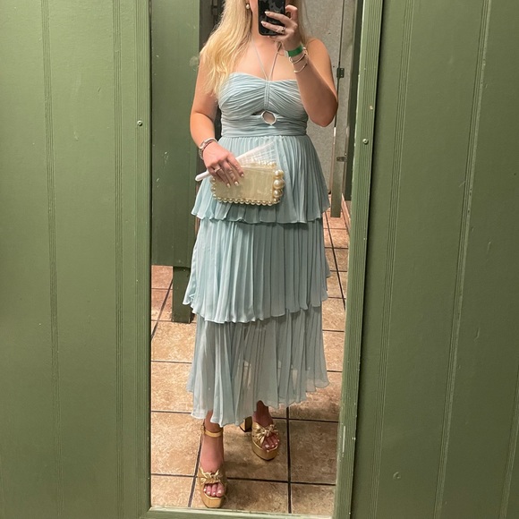 Self-Portrait cutout halter neck midi dress - Picture 6 of 6